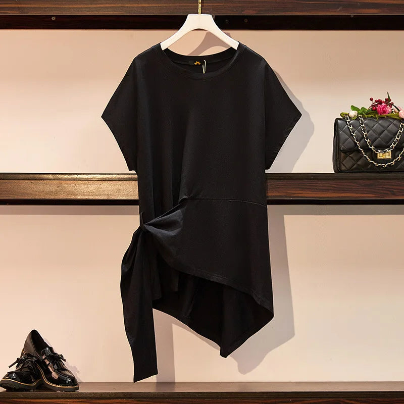 Fudus | Asymmetrische Bluse 6-9xl Modedesigner T-shirts