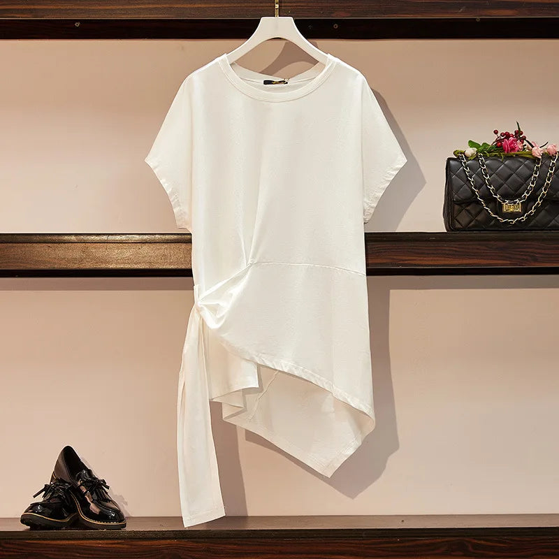 Fudus | Asymmetrische Bluse 6-9xl Modedesigner T-shirts