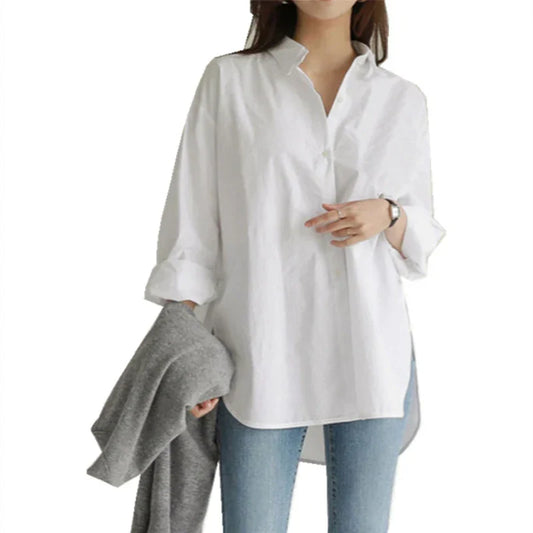 Fudus | Asymmetrisches Shirt Modedesigner 4-8xl Langarmoberteile