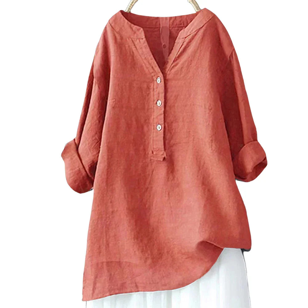Fudus | Bluse Leinen Hemd 5xl Modedesigner Langarm-tops