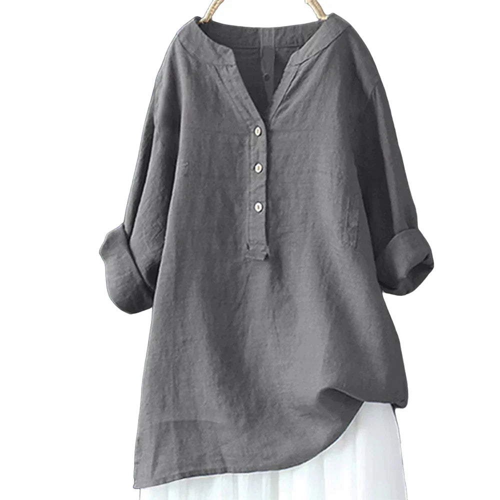 Fudus | Bluse Leinen Hemd 5xl Modedesigner Langarm-tops
