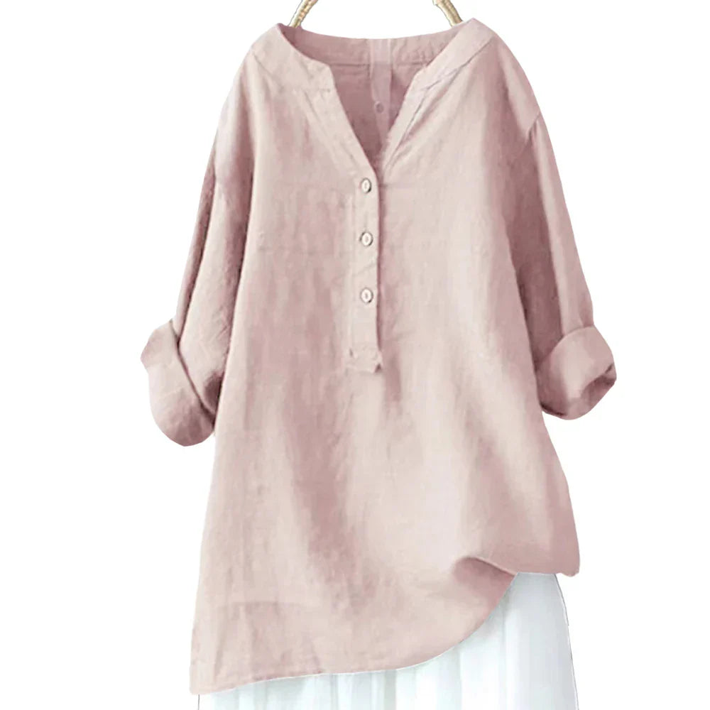Fudus | Bluse Leinen Hemd 5xl Modedesigner Langarm-tops