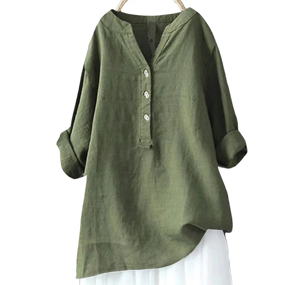 Fudus | Bluse Leinen Hemd 5xl Modedesigner Langarm-tops