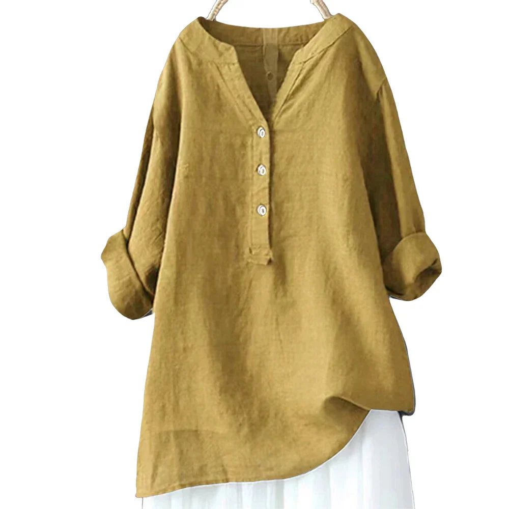 Fudus | Bluse Leinen Hemd 5xl Modedesigner Langarm-tops