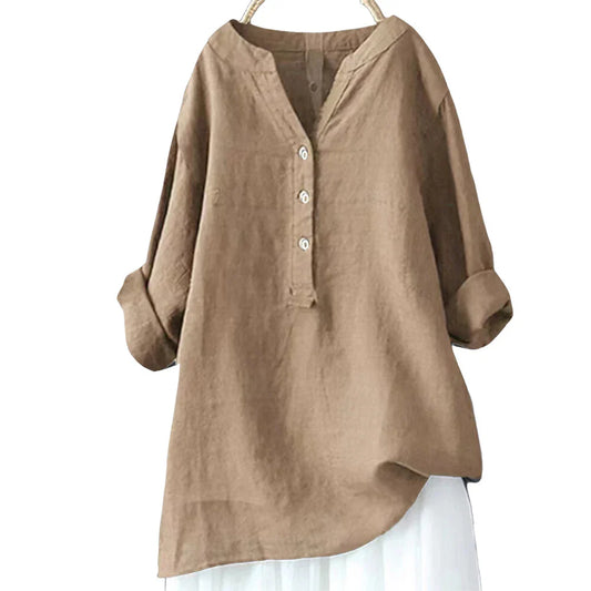 Fudus | Bluse Leinen Hemd 5xl Modedesigner Langarm-tops