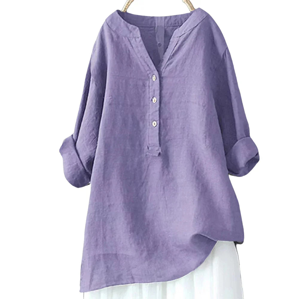 Fudus | Bluse Leinen Hemd 5xl Modedesigner Langarm-tops