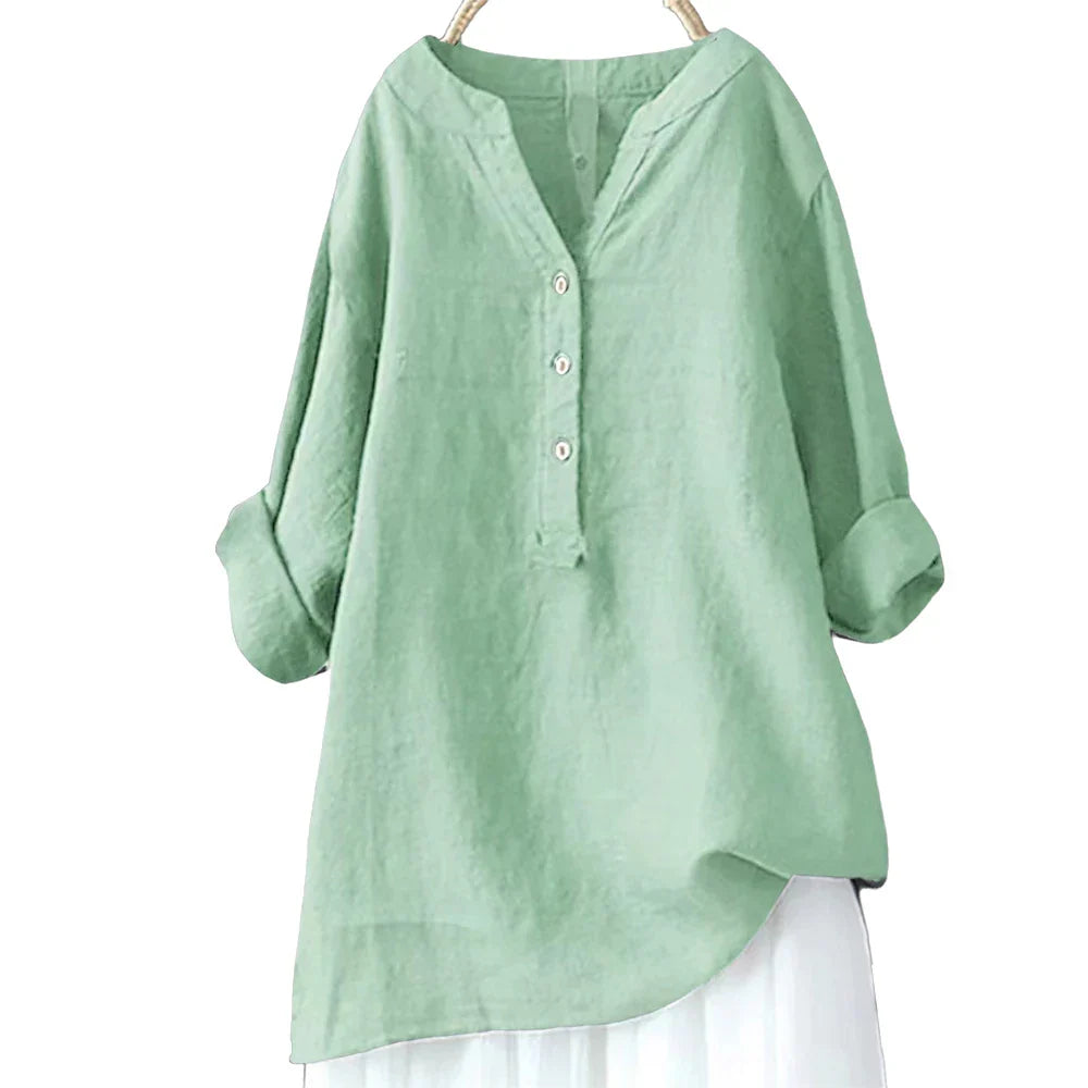 Fudus | Bluse Leinen Hemd 5xl Modedesigner Langarm-tops