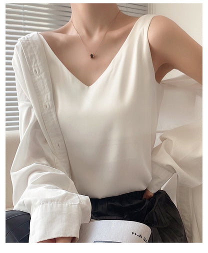 Fudus | Camisole Tops Modedesigner Satin Singlets