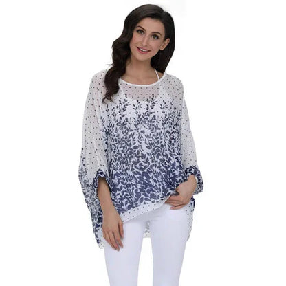 Fudus | Chiffonbluse Modedesigner 4-6xl Bedruckte T-shirts