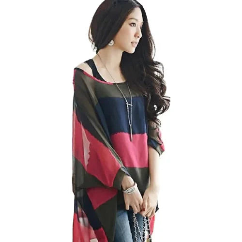 Fudus | Chiffonbluse Modedesigner 4-6xl Bedruckte T-shirts