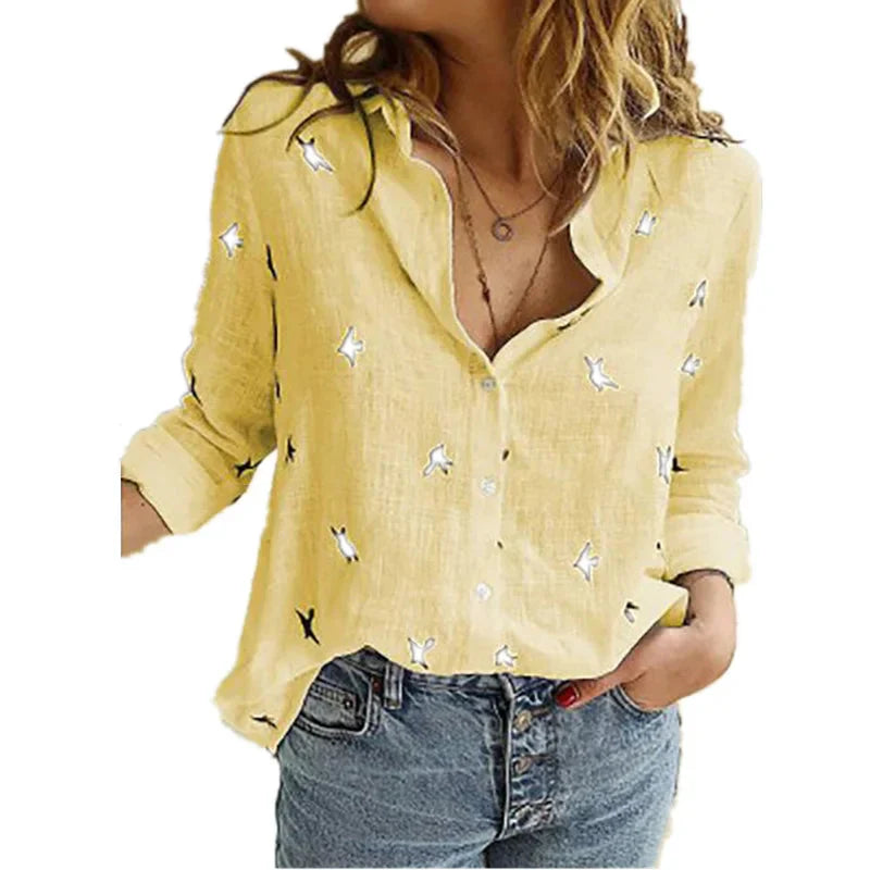Fudus | Baumwolle Mode Designer Hemd 5xl Leinen Langarm Tops