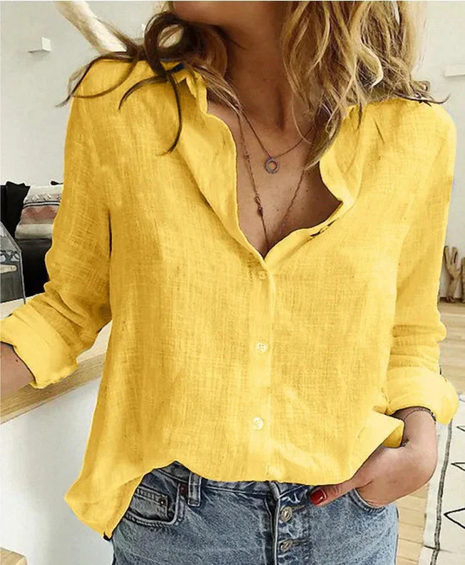 Fudus | Baumwolle Mode Designer Hemd 5xl Leinen Langarm Tops