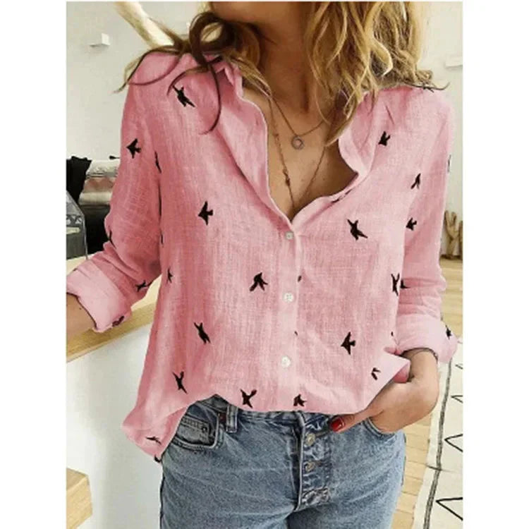 Fudus | Baumwolle Mode Designer Hemd 5xl Leinen Langarm Tops
