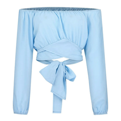 Fudus | Crop Modedesigner Laterne Langarm Tops