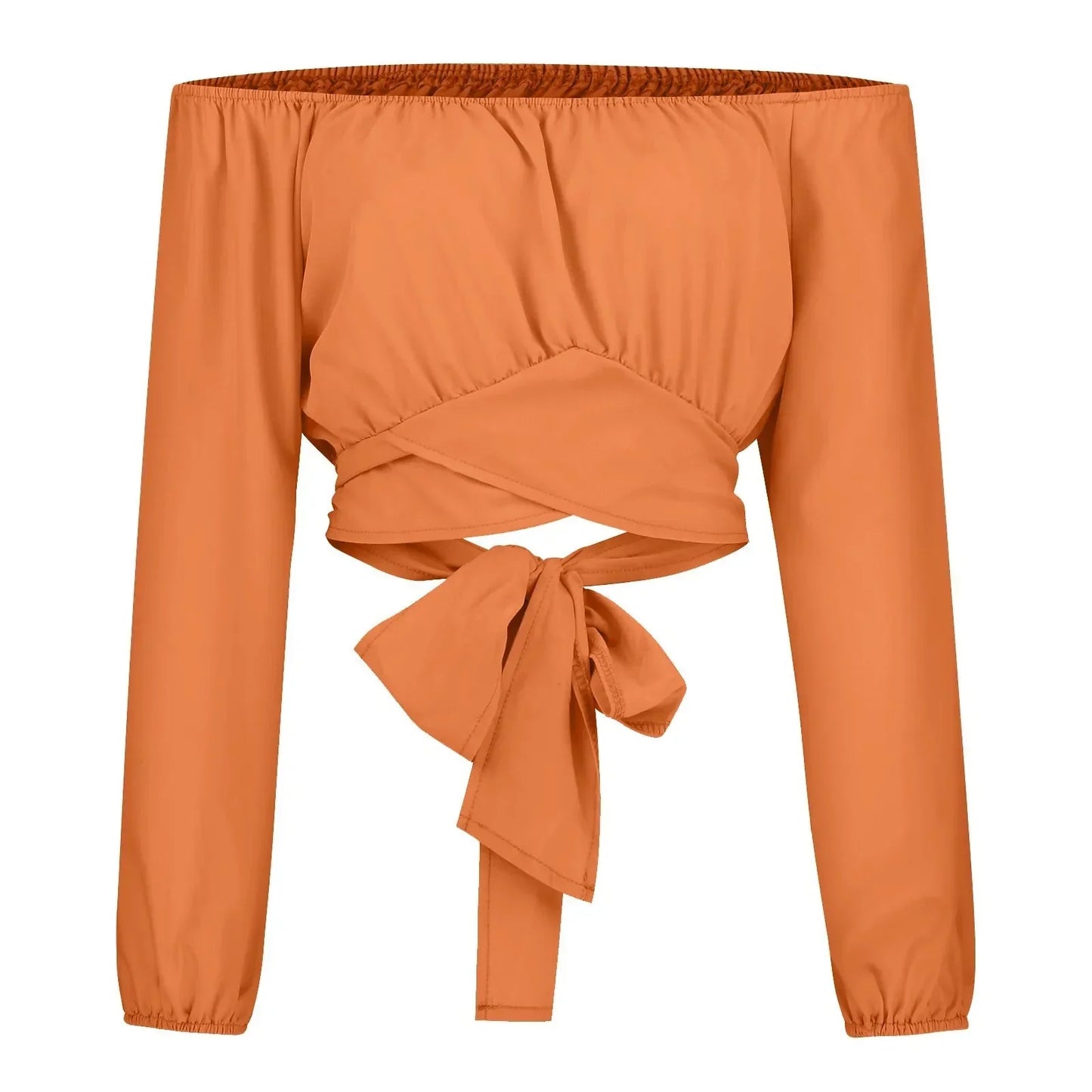 Fudus | Crop Modedesigner Laterne Langarm Tops