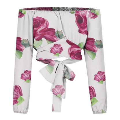 Fudus | Crop Modedesigner Laterne Langarm Tops