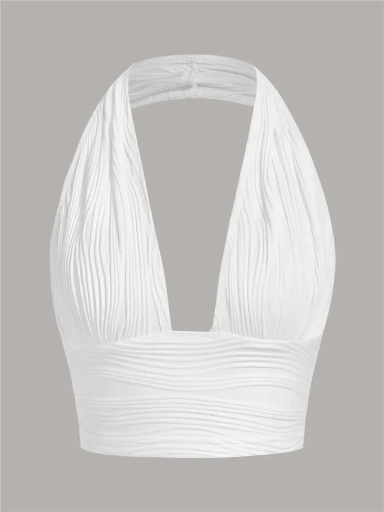 Fudus | Modedesigner Crop Tops Corsage Halter Tops