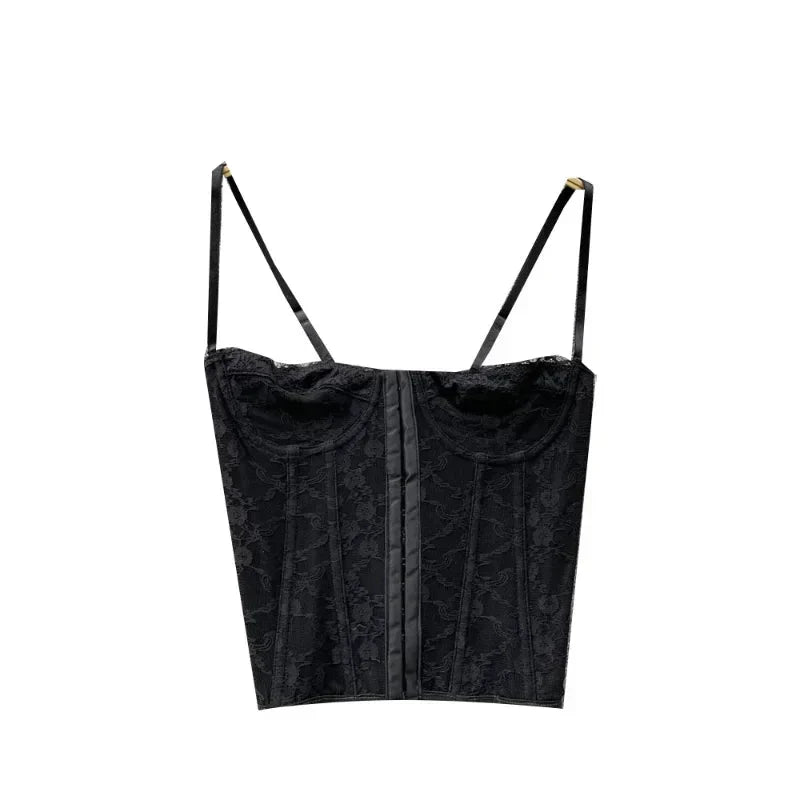 Fudus | Modedesigner Spitzen-corsagen-crop-tops-trägershirts