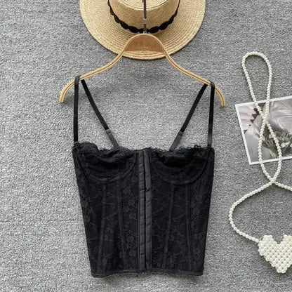 Fudus | Modedesigner Spitzen-corsagen-crop-tops-trägershirts