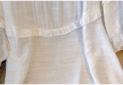 Fudus | Rüschenbesatz 5-9xl Tops Mode-designer Bluse T-shirts