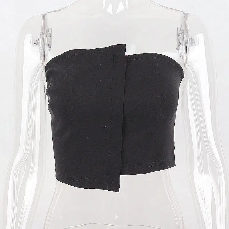 Fudus | Tube Unregelmäßige Modedesigner Trägerlose Tops Singlets