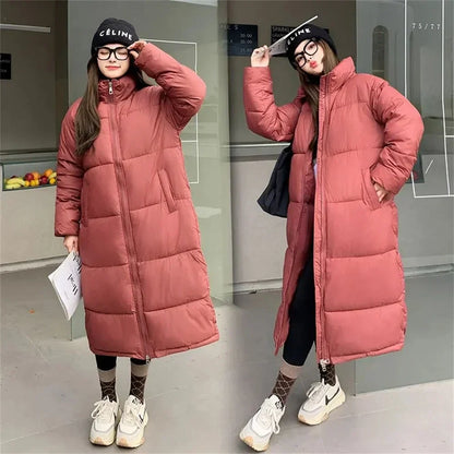 Wolf | Neue Baumwolle gepolsterte Jacke weibliche koreanische große